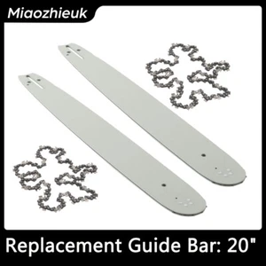 2 Sets 20" inch Chainsaw Guide Bar & Chain Blade Combo 76 DL .325" .058 " Gauge - Picture 1 of 7