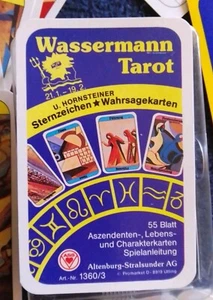 Wahrsagekarten-Sternzeichen Wassermann  U. Hornsteiner -Tarot Orakel Karten -ASS - Bild 1 von 8