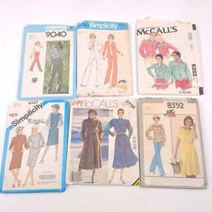 6 patrones de costura de colección talla 14 para mujer pantalones camisas vestidos McCall's Simplicity - Imagen 1 de 10