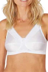 Amoena 'Nancy' Non Wired Post Surgical Pocketed Mastectomy Bra - White - Picture 1 of 7
