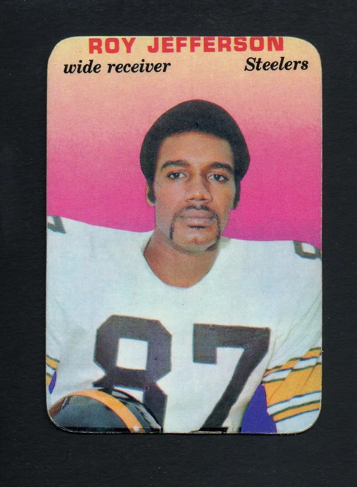 1970 Topps Glossy Football Card #17 Roy Jefferson-Pittsburg Steeler Ex Mint Card - Image 1 of 1