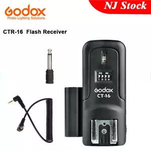 US Godox CT-16 CTR-16 ricevitore flash wireless per trasmettitore CT-16 Canon Nikon - Foto 1 di 5