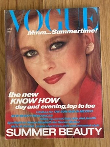Vogue Magazine: June 1980. UK Summer Beauty. Nancy Donahue cover. - Picture 1 of 14