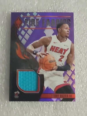 Terry Rozier 2023-24 Panini Phoenix Fire Fabrics #FF-TER Purple /99 MEM - Image 1 of 4
