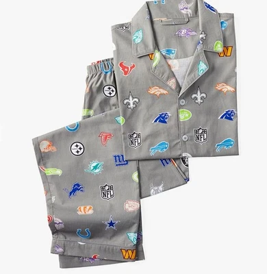 Conjunto de pijama holgado POTTERY BARN TEEN X NFL talla S pantalones pequeños manga larga Foto 1 de 4