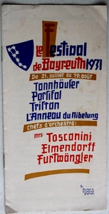 1454 brochure Festival de Bayreuth 1931 Tannhäuser Parsifal Bayreuth Festival - Picture 1 of 3