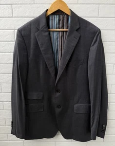 ETRO Herren Blazer Sportmantel Jacke grau Wolle gestreift Größe 54 - Bild 1 von 16