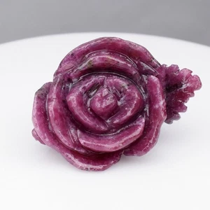 💎 79,25ct Bellissima Rosa Intaglio Naturale Viola Rubino Rosso - Tanzania Non Riscaldata - Foto 1 di 7