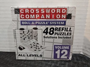 Crossword Companion Volume 12 48 Refill Puzzles Roll a Puzzle System Sealed - Picture 1 of 2