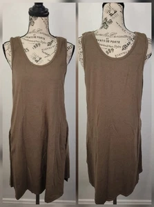 Nau Astir Tank Kleid Damen Gr. S salbeigrün Taschen Bio Baumwolle Slinky - Bild 1 von 8