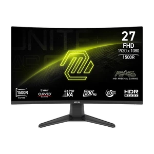 MSI MAG 276CFDE E20 Gaming Monitor - 200Hz, 0,5m GtG Rapid Curved VA-Panel - Bild 1 von 5