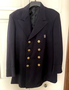 Giacca uniforme abito polizia Detroit pattugliatore vintage 1953 con bottoni ottone - Foto 1 di 11
