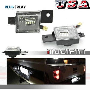 OE-Fit Full LED License Plate Lights Kit For Silverado GMC Sierra 1500 2500 3500 - Picture 1 of 14