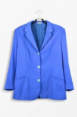 Blazer azul Versace Classic V2 para mujer - Hecho en Italia - Talla 46 - Imagen 1 de 4
