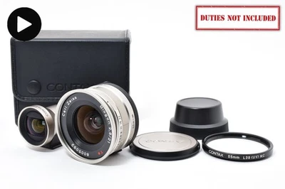 [MINT in Case] Contax Carl Zeiss Biogon 21mm f/2.8 Lens + GF-21 Finder JAPAN - Image 1 of 4