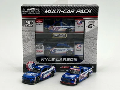 2025 КАЙЛ ЛАРСОН NO5 и No07 Hendrickcars Homestead гоночный победный набор 1:64 в наличии - Изображение 1 из 4