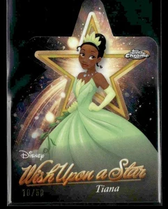 2025 Disney Wonder #W-17 Tiana Wish Upon a Star Die-Cut Gold Refractor #10/50 - Picture 1 of 2