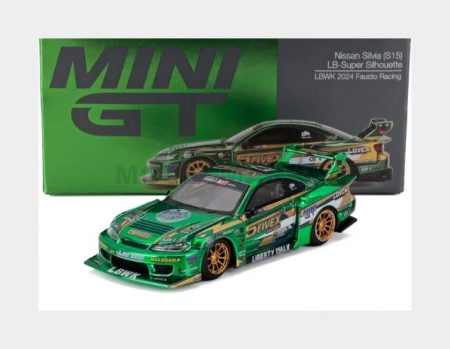 Mini GT MGT00858RHD Nissan LB-Super Silhouette S15 SILVIA LBWK 2024 Fausto Ra...