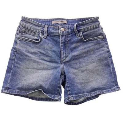 Joe's Pantalones Cortos Vaqueros Lavados Mujer Cintura 26 in/azul/botón Cintura, Cremallera Mosca, 5 Bolsillos Foto 1 de 4