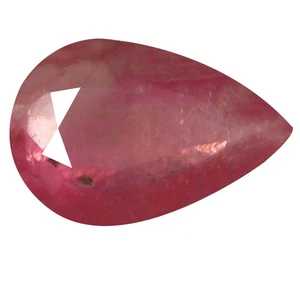 1.00 ct Eye-catching Pear Shape (8 x 5 mm) Pinkish Red Sapphire Genuine Stone - Picture 1 of 1