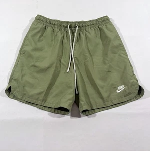 Nike Sportswear Sport Essentials Woven Flow Oil Green Shorts Mens Poly Sz M - Picture 1 of 12