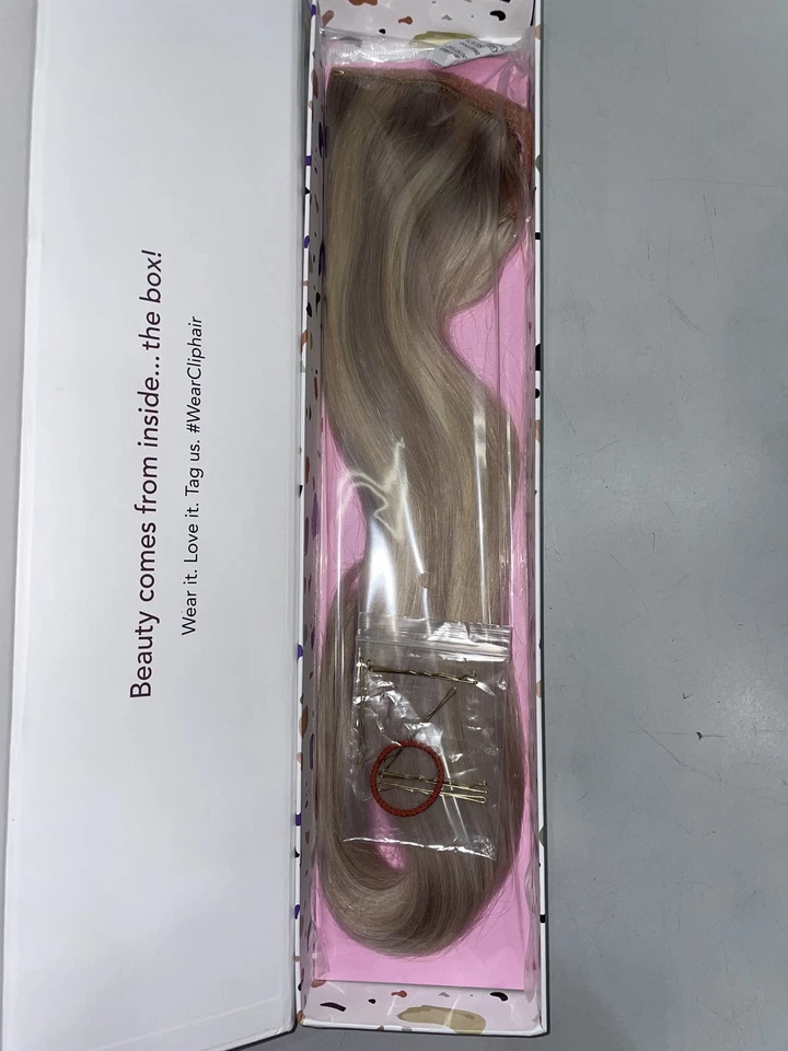 ClipHair Remy Cabello Humano Clásico Envoltura Cola de Caballo 20" BlondeMe #60/SS Foto 1 de 4