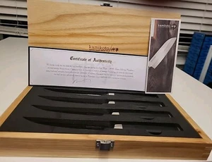 Kamikoto Steak Knives (Set of 4) w/ COA & Wood Box Brand New ($249 MSRP) - Picture 1 of 4