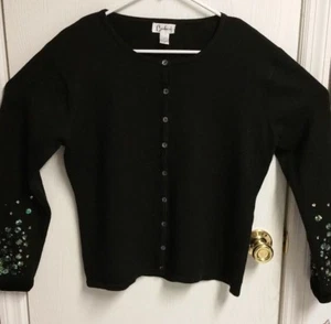 Carducci Damen Pullover Gr. L schwarz Spandex Pailletten - Bild 1 von 4