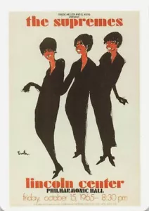 The Supremes Concert Poster Image Single Swap Playing Card - 1 card - Picture 1 of 1