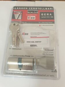 Schließzylinder GERA K-5-WS verstellbar 30-30 mm 5 Schlüssel NEU OVP