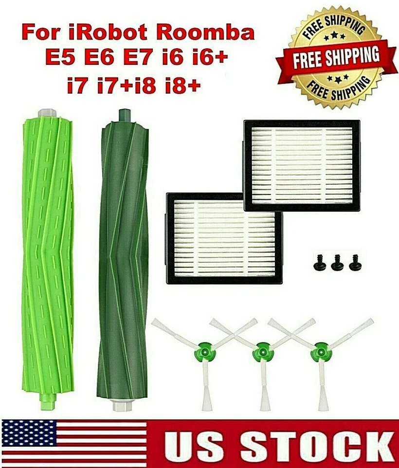 For iRobot Roomba Vacuum E5 E6 E7 i6 i6 Replacement Parts Roller Brush Filters