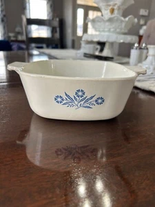 Vintage Corning Ware Blue Cornflower P-1 ½-B Casserole Dish Blue Bottom Stamp - Picture 1 of 9