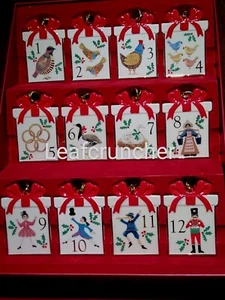 Lenox 12 Days Of Christmas Ornaments Set Of (12) m.s.r.p is $160.00 New in Box - Picture 1 of 21