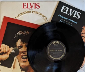 ELVIS - A Legendary Performer Volume 1 Gold Letters w/Photobook - RCA CPL1-0341 - Picture 1 of 17