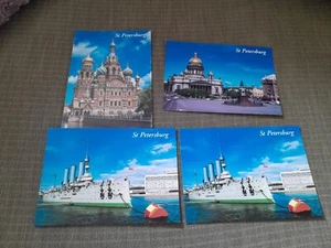 4 x San Petersburgo Rusia 🇷🇺 Postales de Colección Catedral Sin Publicar, Aurora - Imagen 1 de 8