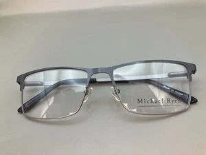 Michael Ryen Eyeglasses Frames MR-296 1 56-17-145 Gunmetal/Black Full Rim Demo - Picture 1 of 10