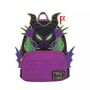 Mini Mochila Loungefly Disney La Bella Durmiente Maléfica Dragón Resplandor Juegos con disfraces - Imagen 1 de 6