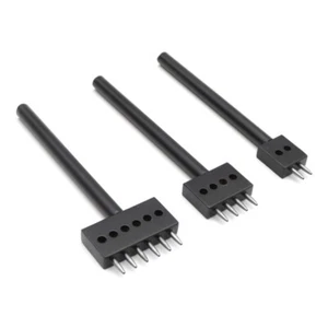 2/4/6 Prong Punch Black Leather Prong Punch Tool 4mm 5mm Lacing Stitching Tools - Picture 1 of 13
