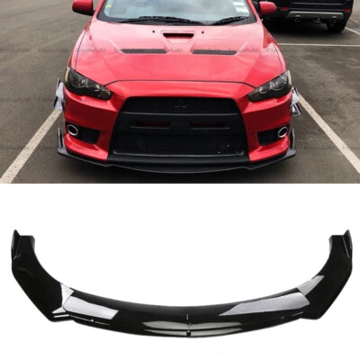 For Mitsubishi Outlander Front Bumper Lip Spoiler Splitter Glossy Black - Image 1 of 4