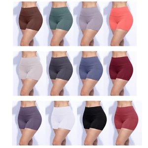 Women's High-Waisted Biker Shorts – 4" Inseam, Stretchy, Comfy & Pocketed - Picture 1 of 21