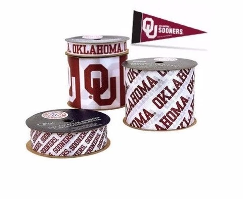 Oklahoma Sooners Licensed Ribbons & Mini Pennants, Licensed by Offray Cover