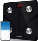 Renpho Bluetooth Körperfettwaage, digitale Körpergewicht Badezimmerwaage Wiegen S