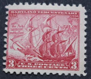 US SCOTT #736 - Maryland Tercentenary Issue 3c stamp 1934 MNH - Picture 1 of 2