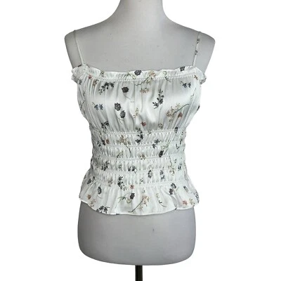 Aritzia Wilfred Motif Camisole Cropped Top Blouse Sz Small Spring Medley - Image 1 of 4