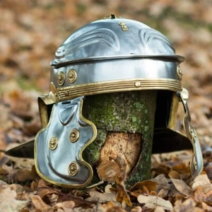 Römische historische Gegenstände Mittelalter Neu Römisch Gallisch Zenturio Helm Erwachsene Fit - Bild 1 von 4