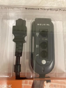 BELKIN Notebook Travel Surge Protector C6 Connector Domestic & International NEW - Picture 1 of 7