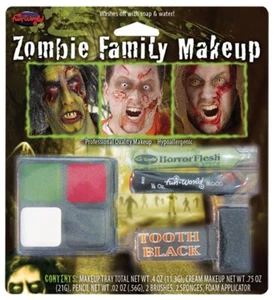 ZOMBIE MAKEUP KIT FACE PAINT HORROR FLESH COSTUME HALLOWEEN MAKEUP KIT FW9475Z - Picture 1 of 2