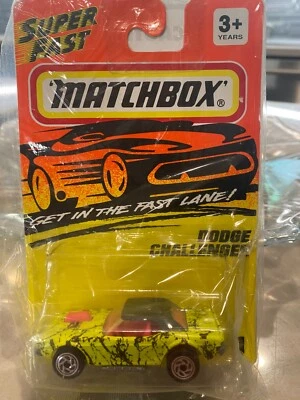 Matchbox Super Fast #1 Dodge Challenger In Pellicola Originale - Immagine 1 di 3