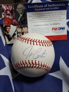 Joe Carter Signed Autograph RO-A Baseball PSA/DNA Bobby Brown ball auto mvp jays - Picture 1 of 7
