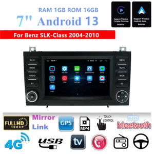 7'' Android Car Stereo Radio GPS For 04-10 Mercedes Benz SLK-Class R171 Carplay - Picture 1 of 23